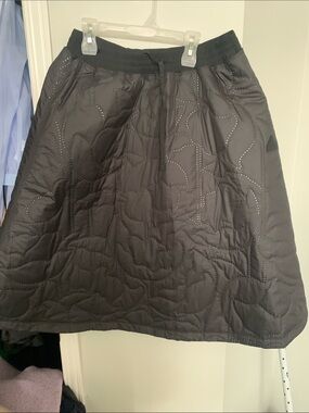adidas Black Quilted A-Line Skirt